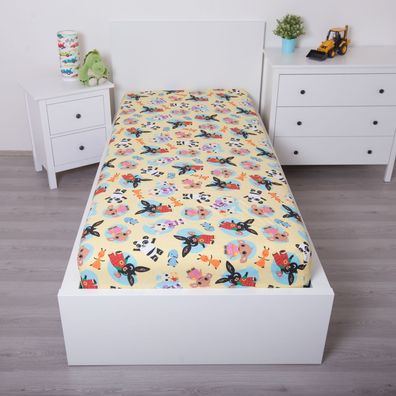 Bing Spannbettlaken 90x200 cm aus 100?% Baumwolle mit 25 cm Steghöhe