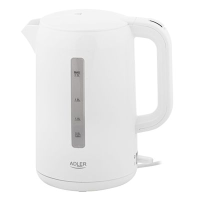 Adler AD 1386 Wasserkocher 2,2 L, 2200 W, 360° drehbar - Weiß
