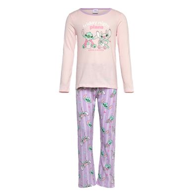 Lilo & Stitch Kinder Pyjama Schlafanzug Langarm Zweiteiler aus Baumwolle