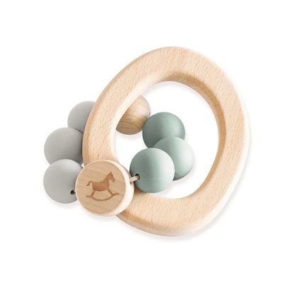 Pinolino Malin Spielzeug aus Holz und Silikon - Greifling für Babys