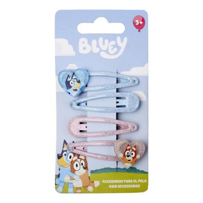 Bluey Haarspangen Set 4-teiliges Haarschmuck-Set für Kinder & Mädchen