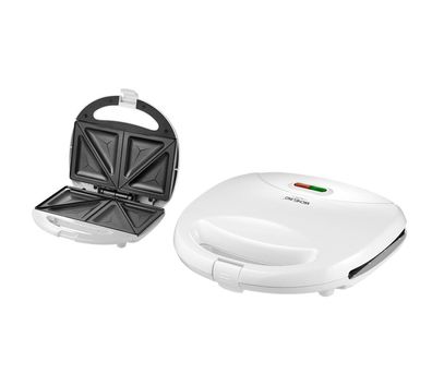 Michelino Sandwichmaker 750 W - Anntihaftbeschichtung & Cool-Touch-Griff, Weiß