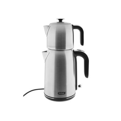 Mulex Tee Express Teekocher 2200W - 2-in-1 Wasserkocher mit Teekanne 1,7L + 1 L,