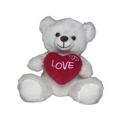 Teddybär Kuscheltier mit Herz 20 cm Plüschtier Geschenk Liebe Valentinstag