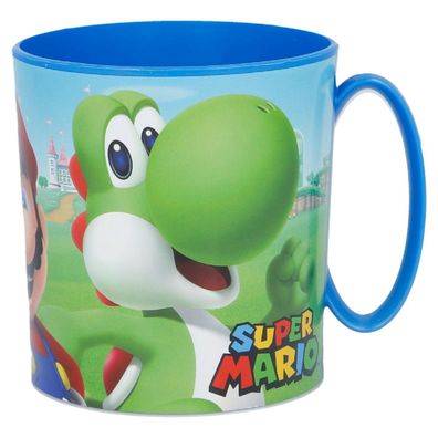 Super Mario Becher Mikrowellengeeigneter Kunststoffbecher 390?ml – Motivbecher