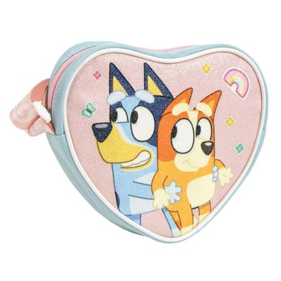 Bluey Kinder-Handtasche Herzform 15 cm – farbenfrohes Design für Mädchen