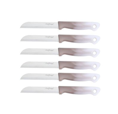 Küchenmesser 18 cm mit ergonomischem Griff - vielseitig & pflegeleicht, Hellbraun