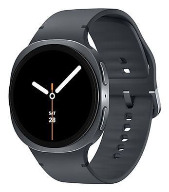 Galaxy Watch8, Smartwatch dunkelgrau, 44 mm, LTE, Sport Band M/L
