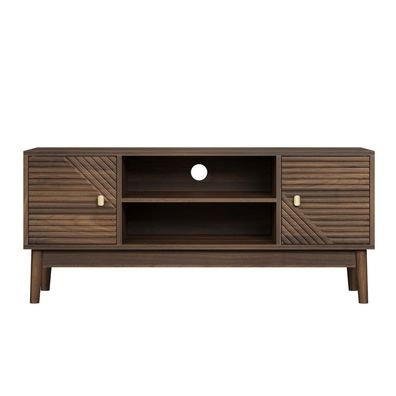 110 cm TV-Ständer Lowboard Modern mit Stauraum Eichenoptik