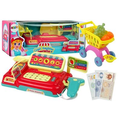 Leantoys Batteriebetriebener Einkaufswagenscanner