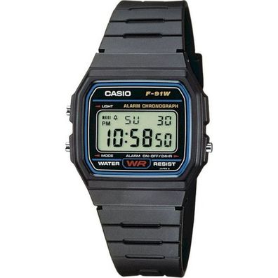 Casio - Herrenuhr - Chronograph - Casio-Collection - F-91W-1YEG