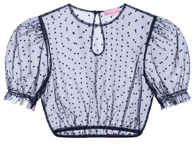 Dirndlbluse Faora blau