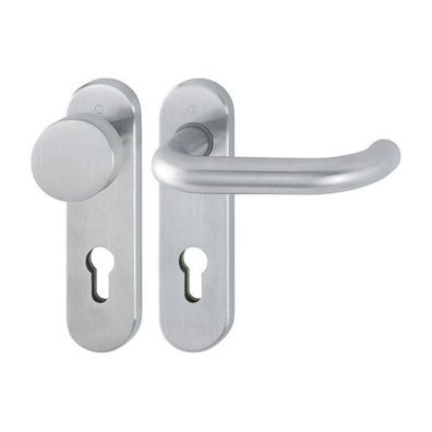 HOPPE Paris Wechsel Kurzschildgarnitur PZ Edelstahl matt Türbeschlag