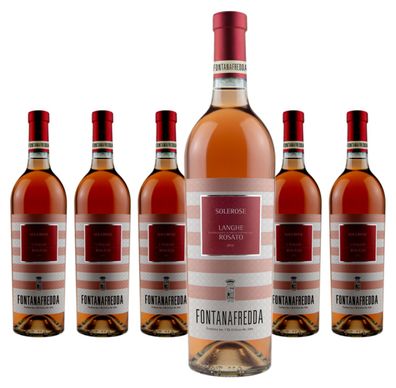 6 x Fontanafredda Solerose Langhe DOC Rosato – 2022