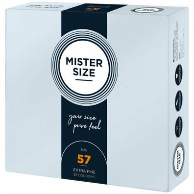 MISTER SIZE Kondome ultradünn, Breite 57mm (L), 36 St