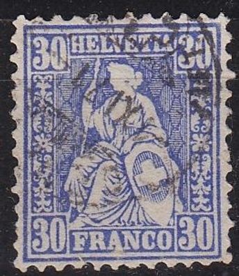 Schweiz Switzerland [1862] MiNr 0033 a ( O/used ) [02]