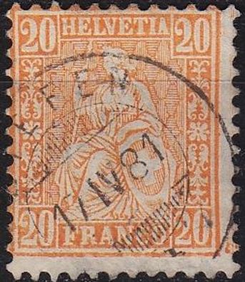 Schweiz Switzerland [1862] MiNr 0040 ( O/used ) [01]