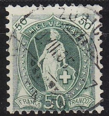 Schweiz Switzerland [1899] MiNr 0069 C ( O/used ) [04] sehr feiner Druck
