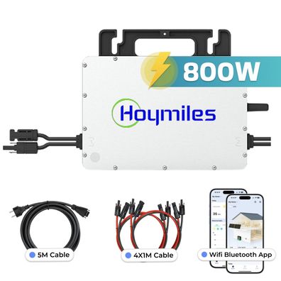 Hoymiles HMS-800W-2T 800 Watt Mikro-Wechselrichter für Balkonkraftwerk 2 MPPT