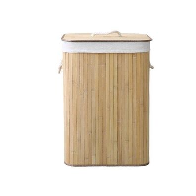 Wäschekorb aus Bambus, Wäscheschrank, Wäschebox, Wäschebox, natur, 100L