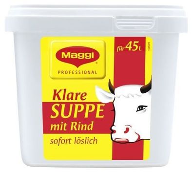 Maggi Klare Suppe mit Rind 900 g für (45 l)