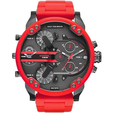 Diesel DZ7370 Mr Daddy 2.0 Herrenuhr, rot, 57 mm, Chronograph