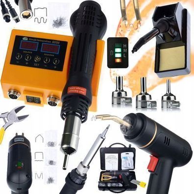 Rosfix Set Lötstation 2in1 660W + Akku-Kunststoffhefter 200W | 400 Klammern