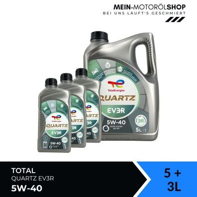 Total Quartz EV3R 5W-40 5 + 3 Liter