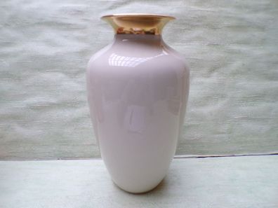 Hutschenreuther Hohenberg Bodenvase creme Goldrand ca 28,5cm Nr 108/28
