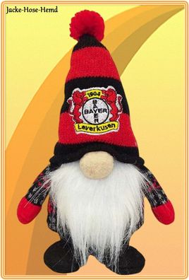 Bayer 04 Leverkusen Weihnachtswichtel B04 Zwerg Logo Wappen Löwe Gr. 18cm NEU