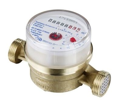 Schloesser JS Einstrahlzaehl. ETW Modularis BIS 90 GRAD, 3=2,5, G 3/4",80MM