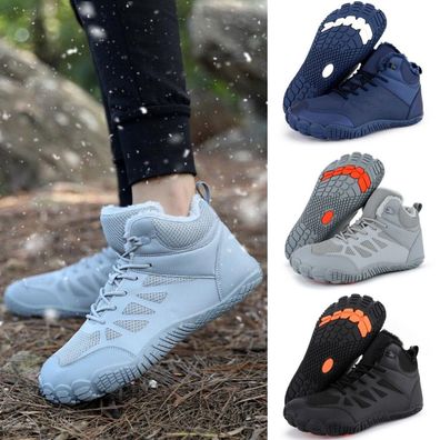 Barfubschuhe Gefuttert Herren Winterschuhe Damen Warm Winterstiefel Sneaker