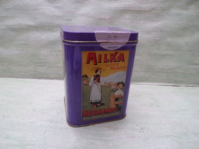 Nostalgiedose lila Blechdose Milka Naps 1996 Suchard Kraft Jacobs 12x8,5x8,5cm