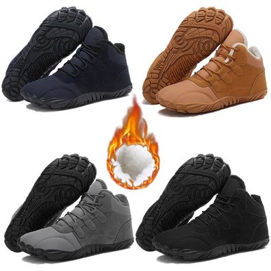 Barfubschuhe Gefuttert Herren Winterschuhe Damen Warm Winterstiefel Sneaker