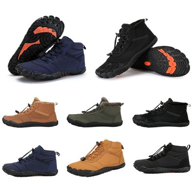 Barfubschuhe Gefuttert Herren Winterschuhe Damen Warm Winterstiefel Sneaker