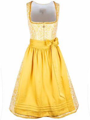 Krüger Dirndl Donata 70cm Länge gelb - Größe: 40