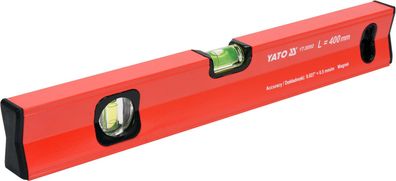 Wasserwaage 40cm 2 Libellen mit Magnet