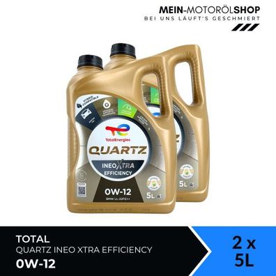 Total Quartz Ineo Xtra Efficiency 0W-12 2x5 Liter