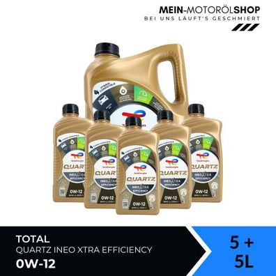 Total Quartz Ineo Xtra Efficiency 0W-12 5 + 5 Liter