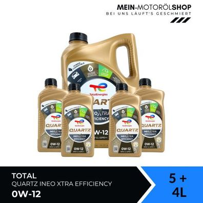 Total Quartz Ineo Xtra Efficiency 0W-12 5 + 4 Liter