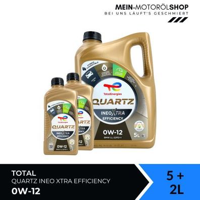 Total Quartz Ineo Xtra Efficiency 0W-12 5 + 2 Liter