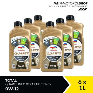 Total Quartz Ineo Xtra Efficiency 0W-12 6x1 Liter