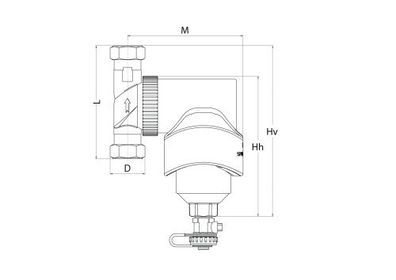 Spirotech Schlammabsch. SpiroTrap MB3 m. Magnet 28 mm, horiz. + vertikal, 10 bar, 110