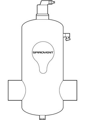 Spirotech Luftabscheider SpiroVent DN 50 - Schweissst., 10 bar / 110 Grad BA050L