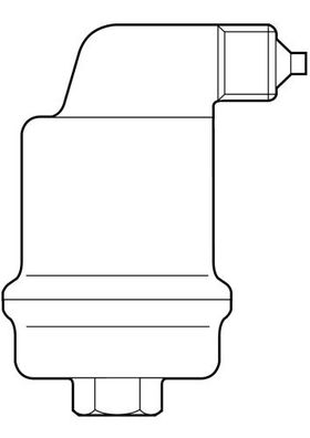 Spirotech Grossentluefter SpiroTop (Edelstahl) 1/2" IG, 10 bar, 180 Gr., Schw: AISI 3