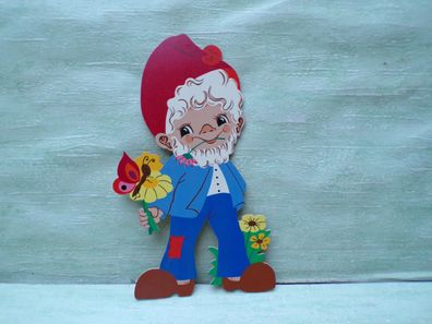 Alfred Mertens Kunst Zwerg mit Schmetterling Western Germany 1972 Ute Holzbild