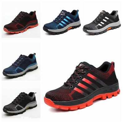 Herren Damen Sicherheitsschuhe Stahl Toe Caps Turnschuhe Wandern Arbeit Stiefel