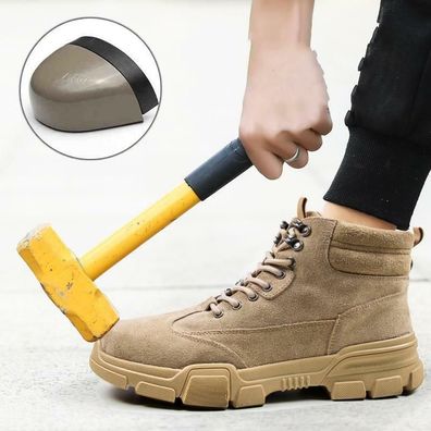 Neue Herren Damen Sicherheitsschuhe Arbeitsschuhe Mit Stahlkappe Hochstiefel