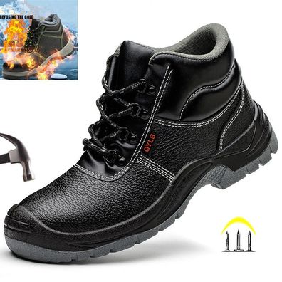 Herren Damen Stahlkappe Arbeitsstiefel Sicherheitsschuhe Winter Arbeitsschuhe
