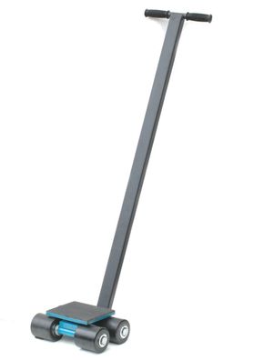 3t Lenkfahrwerk, Transportfahrwerk mit 1100mm Zugstange, Panzerrollen, ST, 00418